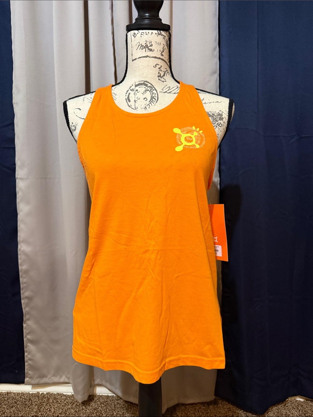 OTF Women's Orange Base Tie Back Tank